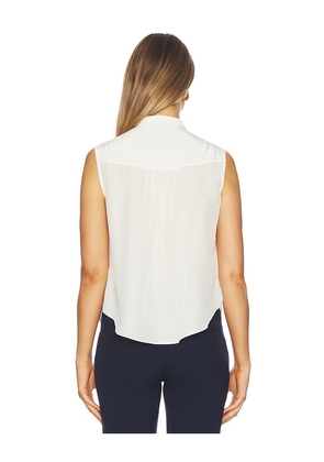 Veronica Beard Magnolia Blouse in Ivory. Size 00. Also in 0, 2, 4, 6.
