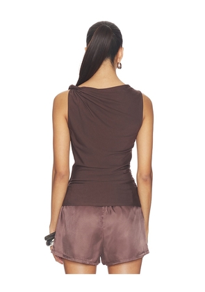 Veronica Beard Otessa Top in Chocolate. Size XS. Also in L, M, S.