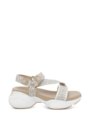 Michael Michael Kors Bowie logo round-toe sandals - Neutrals