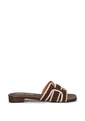 Bibi Lou Holly woven-strap sandals - Brown