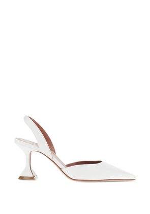 Amina Muaddi Holli slingback pumps - White
