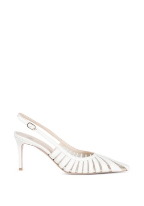 Roberto Festa Sunny cut-out slingback heeled pumps - White