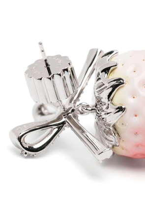 YVMIN Strawberry Bowknot earrings - Silver