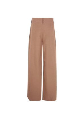 DRHOPE pleated wide-leg trousers - Neutrals