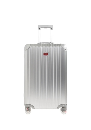 Diesel ribbed logo-plaque trolley - Silver