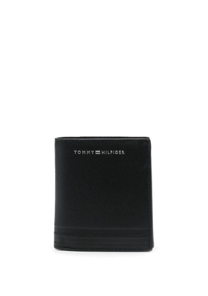 Tommy Hilfiger logo-print bi-fold leather wallet - Black
