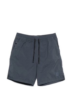 Stone Island logo-patch drawstring track shorts - Blue