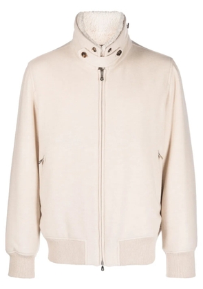 Brunello Cucinelli padded bomber jacket - Neutrals