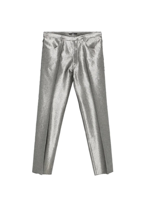 SAPIO metallic-finish pressed-crease trousers - Silver