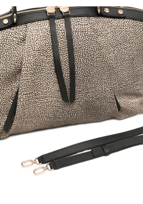 Borbonese medium Frame top-handle tote bag - Neutrals