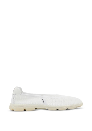 Miu Miu mesh ballet flats - White