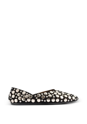 KHAITE Jane studded ballet flats - Black