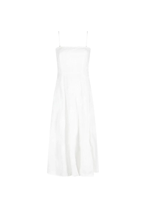 ROTATE BIRGER CHRISTENSEN floral-embroidered midi dress - White