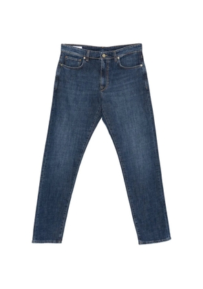 Incotex logo-patch belt-loop jeans - Blue