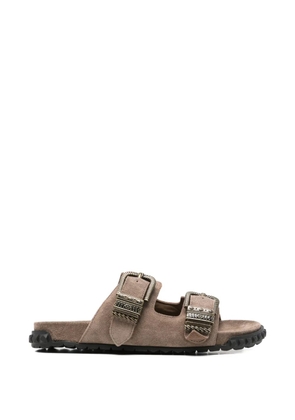 Ash buckle-strap flat sandals - Neutrals