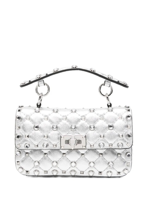 Valentino Garavani quilted stud tote bag - Silver
