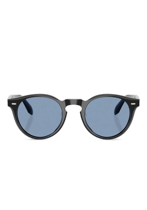 Oliver Peoples N.07 Sun round-frame sunglasses - Black