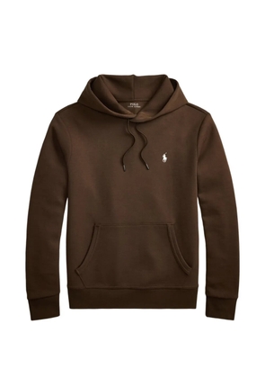 Polo Ralph Lauren drawstring pony double-knit hoodie - Brown