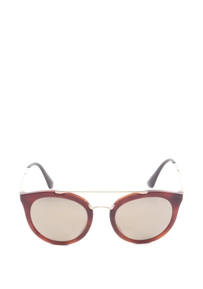Prada Pre-Owned 2010 double-bridge sunglasses - Brown
