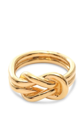 Hermès Pre-Owned Atame knot-detail scarf ring - Gold