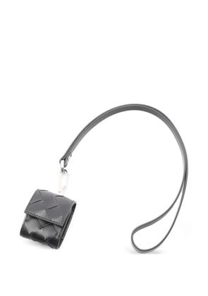 Bottega Veneta Pre-Owned 2010s intrecciato leather earphone case - Black