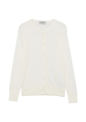 John Smedley Elinor fine-knit cardigan - Neutrals