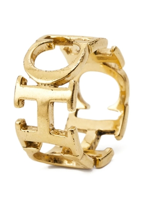Carolina Herrera Vintage pre-owned CH-logo ring - Gold