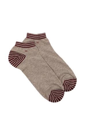 Zegna Tallone Righette socks - Neutrals