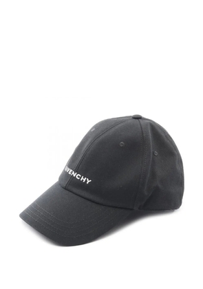 Givenchy 1990s logo embroidery cap - Black