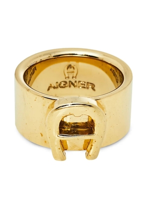 Aigner Vintage logo engraved ring - Gold