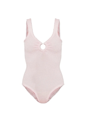 PARAMIDONNA Romana seersucker swimsuit - Pink