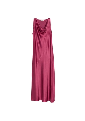 Antonelli bead-embellished cowl-neck dress - Pink