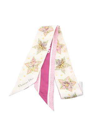 Christian Dior Pre-Owned Mitzah floral-print scarf - Pink