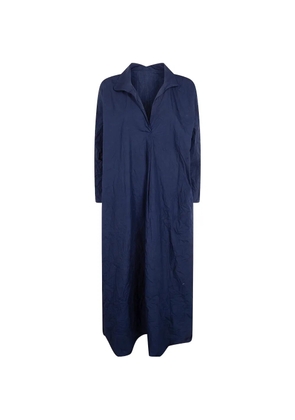 Daniela Gregis crinkled V-neck dress - Blue