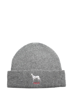 Polo Ralph Lauren Dalmatian-embroidered beanie hat - Grey