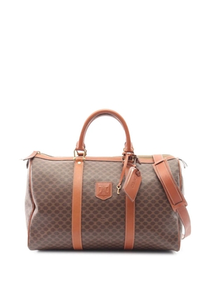 Celine Pre-Owned 20th Century Macadam Coated Canvas satchel - Brown