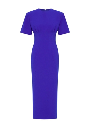 Rachel Gilbert short-sleeve gathered dress - Blue