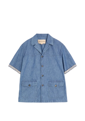Valentino Garavani denim bowling shirt - Blue