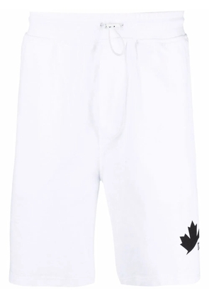 DSQUARED2 logo-print track shorts - White