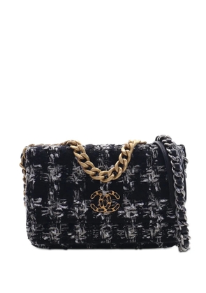 CHANEL Pre-Owned 2020 Tweed 19 Wallet On Chain satchel - Black