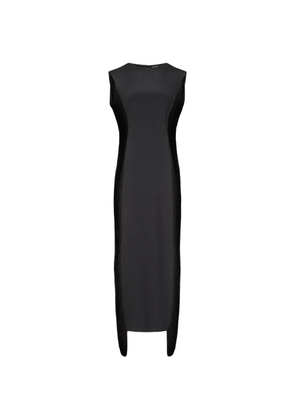 FFORME Bianca fringe-detail asymmetric dress - Black