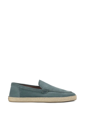 Doucal's Horizon suede braided-trim espadrilles - Blue