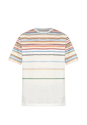 Paul Smith stripe-pattern T-shirt - White
