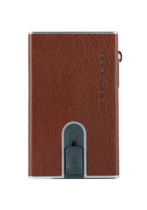 PIQUADRO pop-up leather wallet - Brown