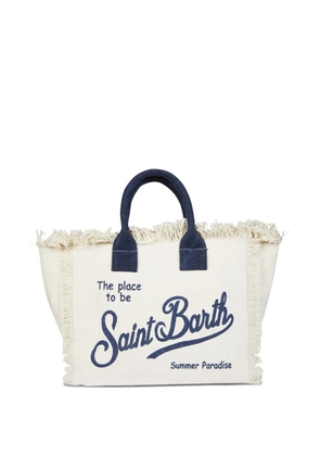 MC2 Saint Barth Colette frayed tote bag - Neutrals