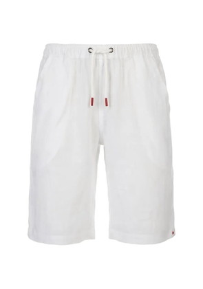 Kiton drawstring-waistband shorts - White