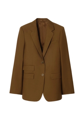 Burberry wool mohair tailored jacket - Brown