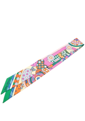 Hermès Pre-Owned 2000-2025 Les Murmures De La Foret Silk Twilly Scarf scarves - Multicolour