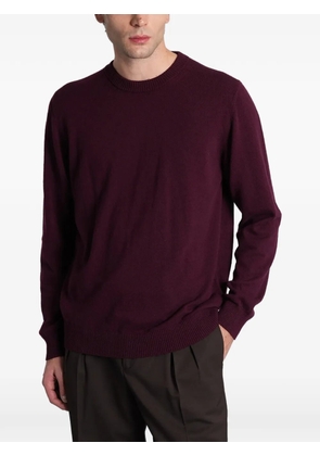 ALPHA STUDIO ribbed-trim sweater - Purple