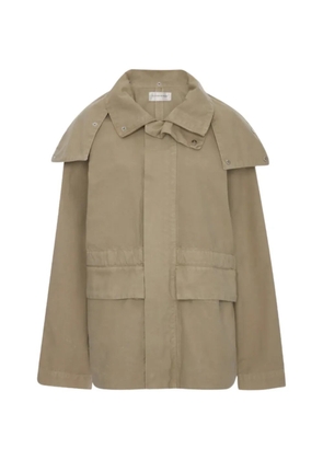 Victoria Beckham hooded pocket-detail jacket - Neutrals